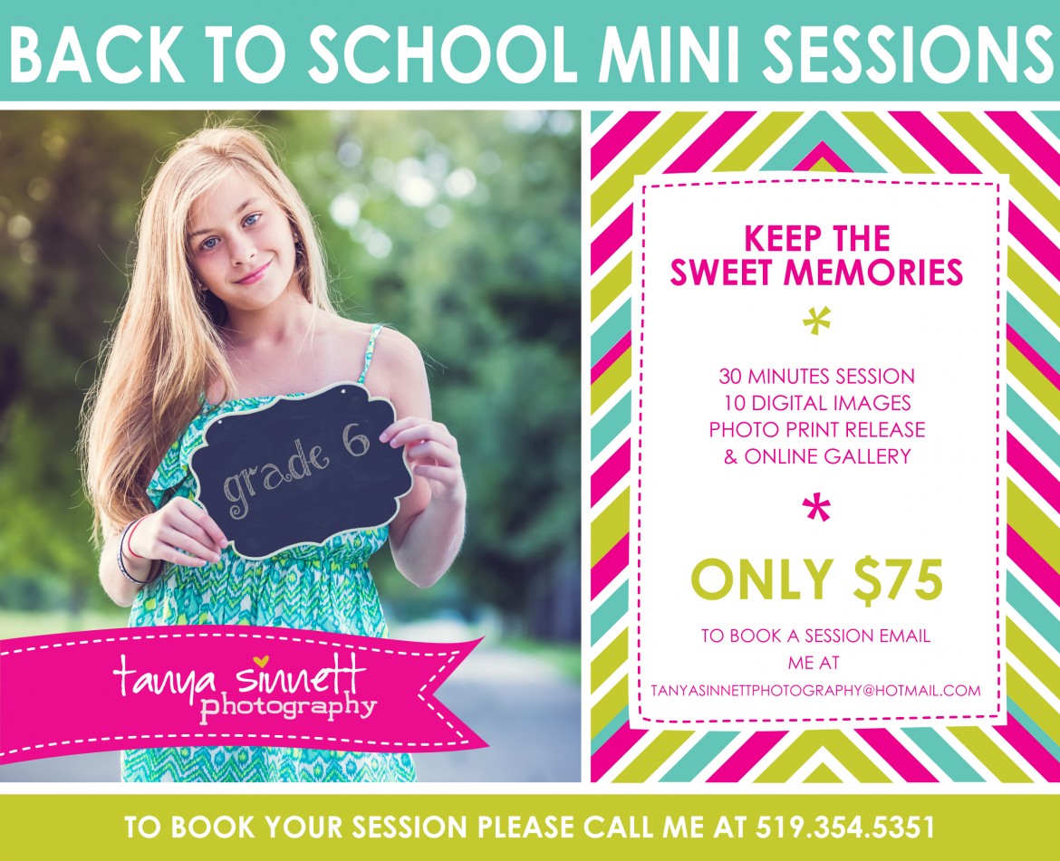 Back to School Mini Session for the Kids!